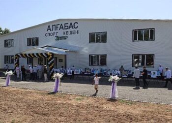 Ауылда жаңа спорт кешені ашылды