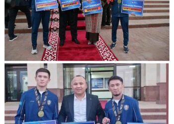 Чемпион ұлдарға – құрмет пен қошемет көрсетті