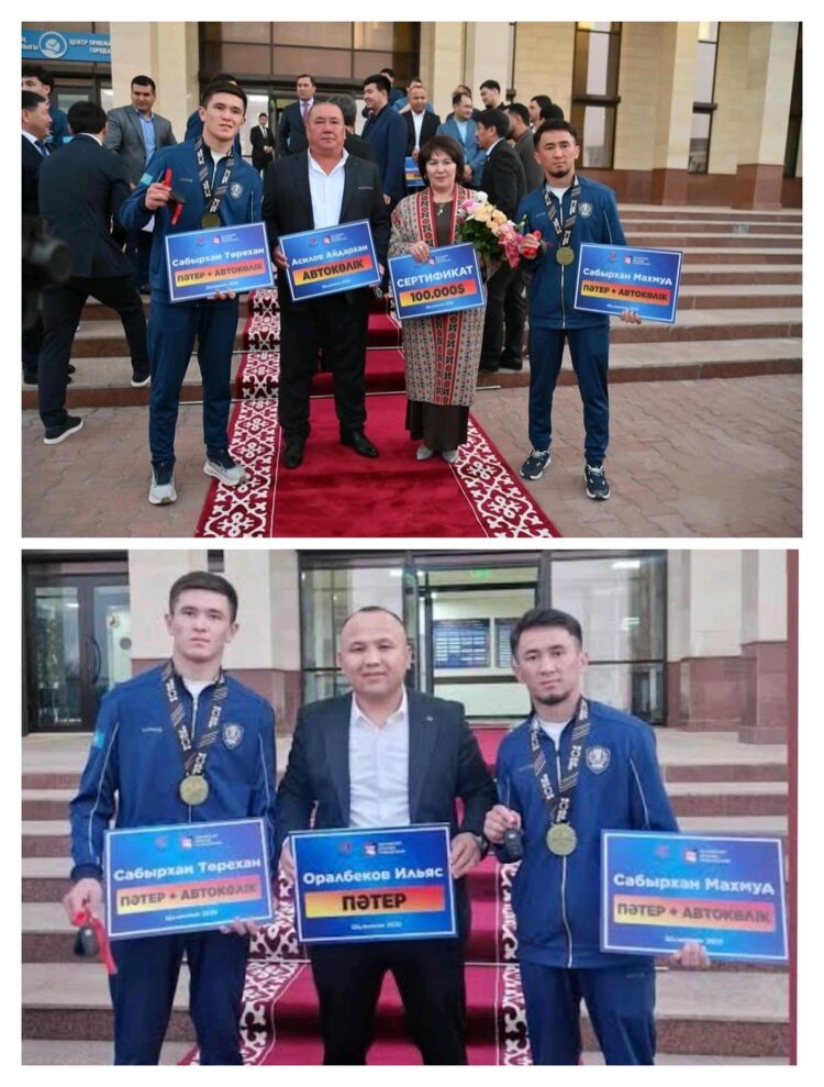 Чемпион ұлдарға – құрмет пен қошемет көрсетті